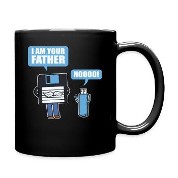 Ich bin dein Vater | NOOOOOOO Computer Scientist - Tasse einfarbig - Schwarz - Rechts