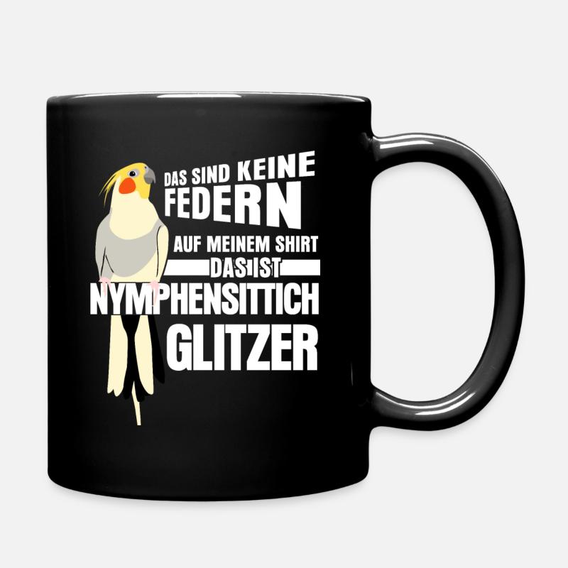 Nymphensittich Federn Nymphensittiche - Tasse einfarbig - Schwarz