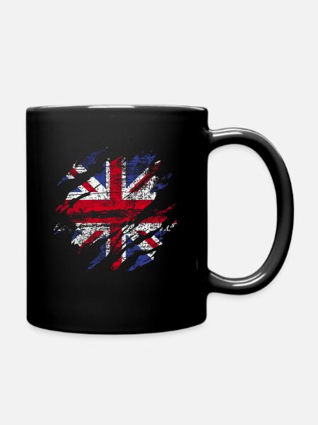 Großbritannien - Tasse einfarbig - Schwarz