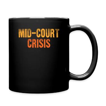 Mid Court Crisis Pickleball Padel Padel Sport - Tasse einfarbig - Schwarz - Rechts