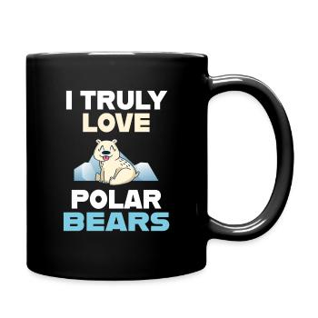 Ours polaire Ours polaire du pôle Nord Vrai amour des ours polaires - Mug uni - noir - Droite