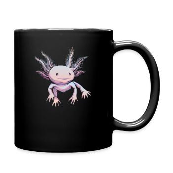 Axolotl Pet Lovers Gift - Full Colour Mug - black - Right
