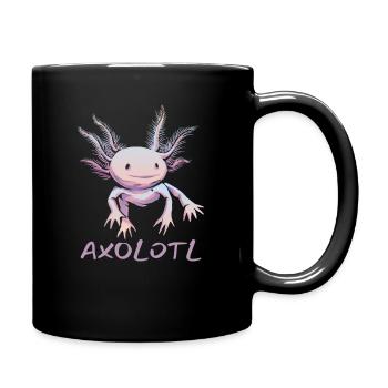 Axolotl Pet Lovers Gift - Full Colour Mug - black - Right