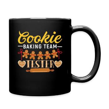 Cookie Baking Team Tester Maske Ugly Christmas - Tasse einfarbig - Schwarz - Rechts