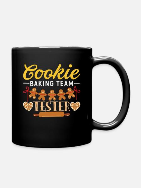 Cookie Baking Team Tester Maske Ugly Christmas - Tasse einfarbig - Schwarz