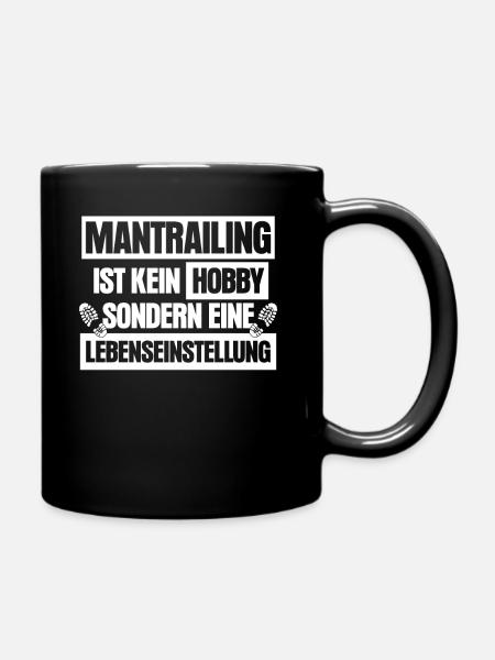 Mantrailing - Tasse einfarbig - Schwarz