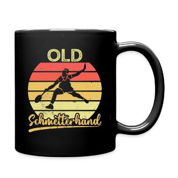 Old Schmetterhand - Tasse einfarbig - Schwarz - Rechts