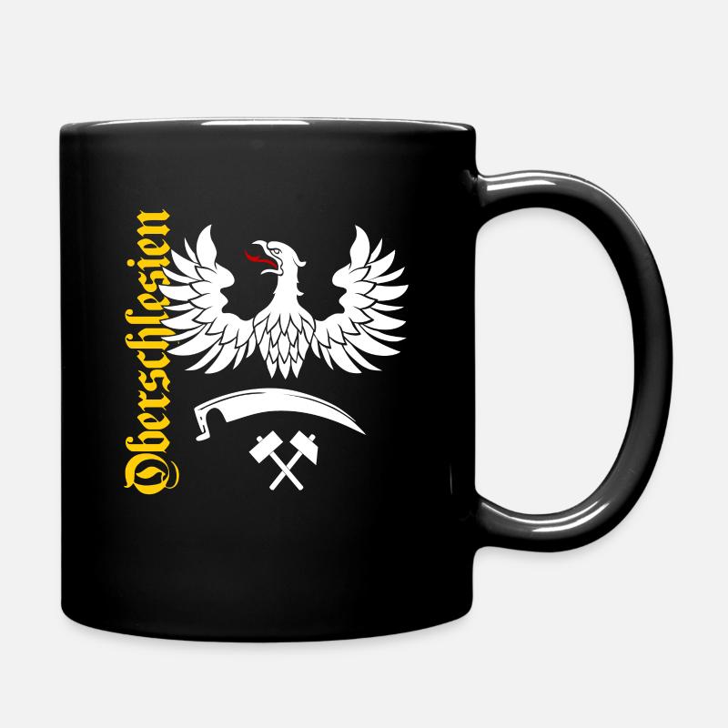Oberschlesien Schlesischer Adler Schlesier - Tasse einfarbig - Schwarz