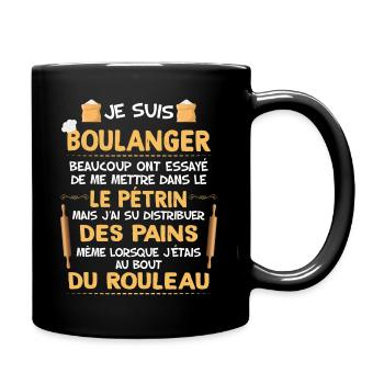 boulanger humour ifée cadeau boulangerie homme - Mug uni - noir - Droite