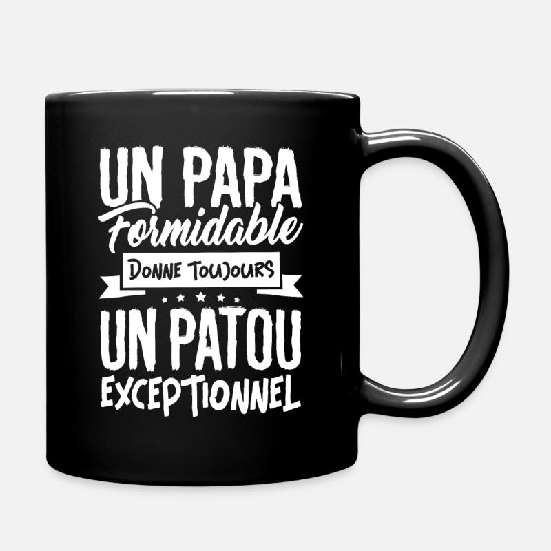 un Papa Formidable donne un Patou Exceptionnel - Mug uni - noir