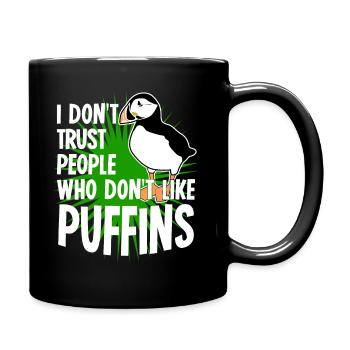 Puffin Rengaine de perroquet - Mug uni - noir - Droite