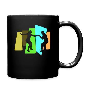 Boogie Woogie Swing Danse rétro - Mug uni - noir - Droite
