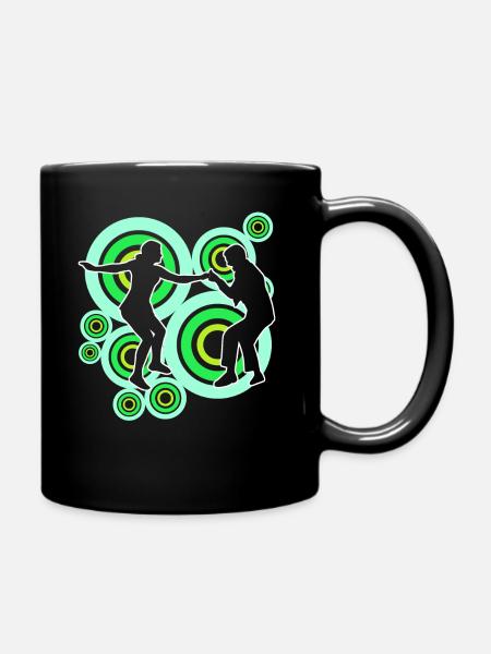 Boogie Woogie Retro Tänzer - Tasse einfarbig - Schwarz