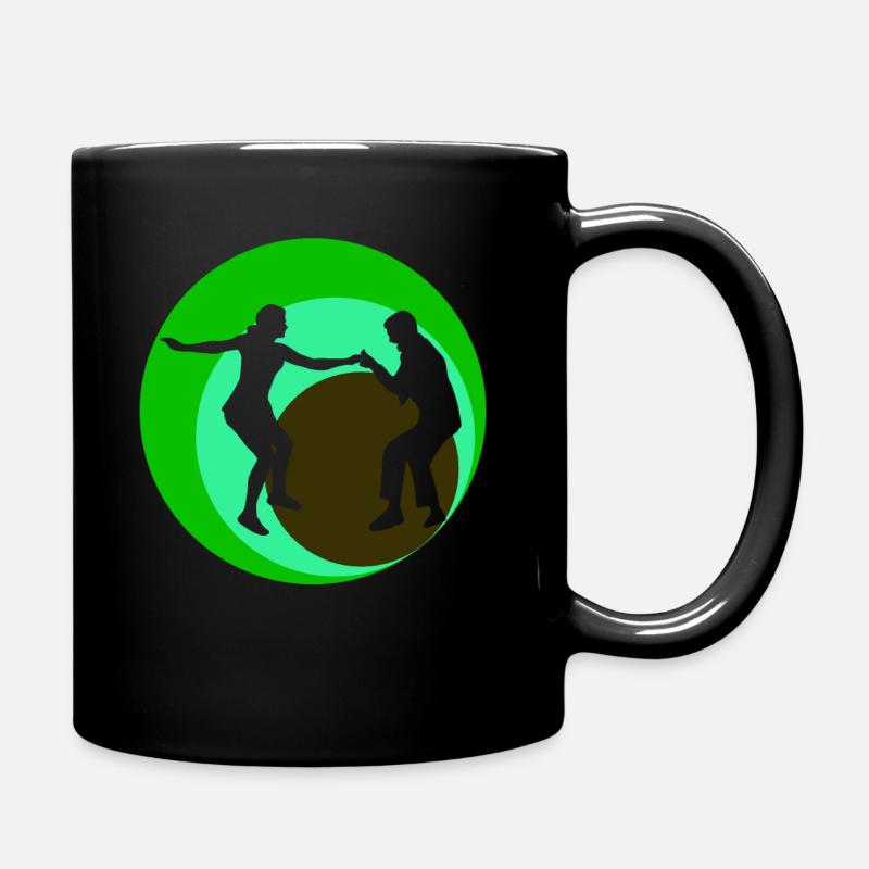 Boogie Woogie tanzen Retro Tänzer - Tasse einfarbig - Schwarz