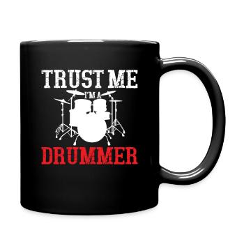 Croyez-moi, je suis membre d’un groupe de batterie batteur - Mug uni - noir - Droite