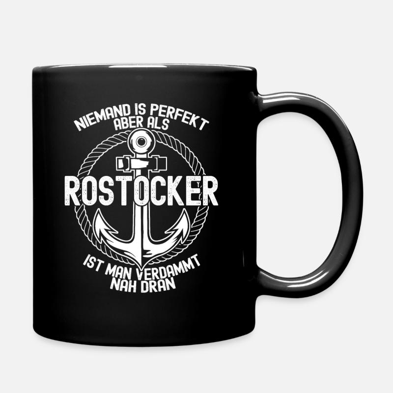 Rostock Rostocker - Tasse einfarbig - Schwarz