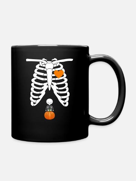 Squelette Bébé Enceinte Radiographie Rib Cage - Mug uni - noir