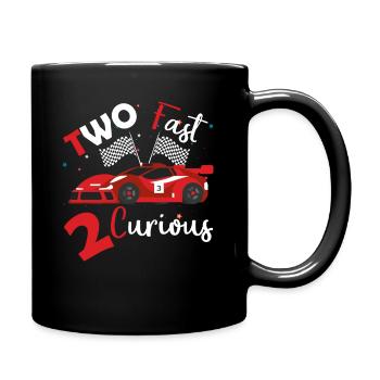 Deux Rapides 2 Curieux - 2 ans d’anniversaire - Mug uni - noir - Droite