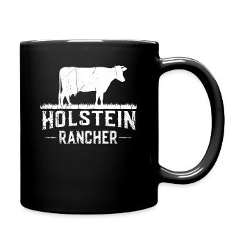 Holstein Rancher Holstein Kuh - Tasse einfarbig - Schwarz - Rechts