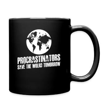 Procrastinators Study Procrastinating - Full Colour Mug - black - Right