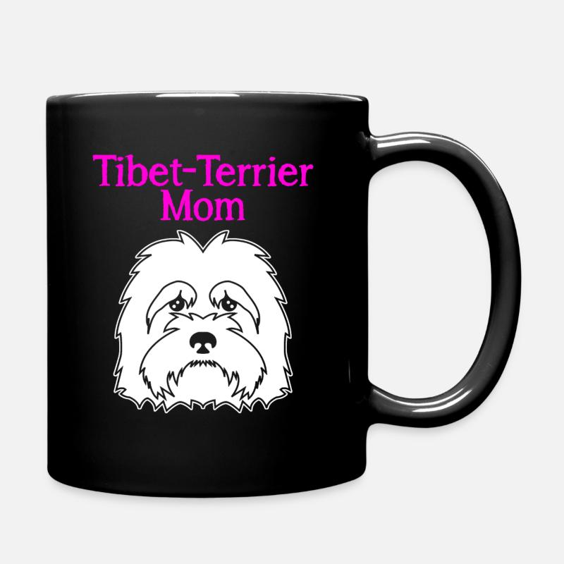 Tibet Terrier Mom Mama Tibet-Terrier - Tasse einfarbig - Schwarz