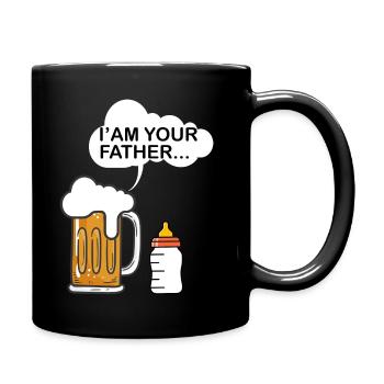Ankündigung Vater Zukünftige Geburt Ich bin dein Vater. - Tasse einfarbig - Schwarz - Rechts