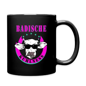 Badisch Kuhlness Badner - Tasse einfarbig - Schwarz - Rechts