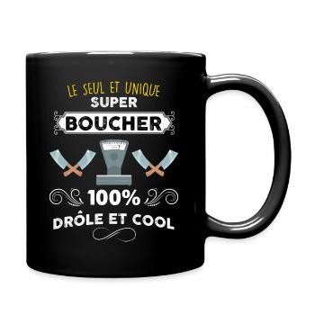 Boucher unique idée cadeau pour mon boucher - Mug uni - noir - Droite