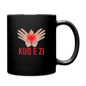 Albania Kosovo Eagle Albanian flag - Full Colour Mug - black - Right