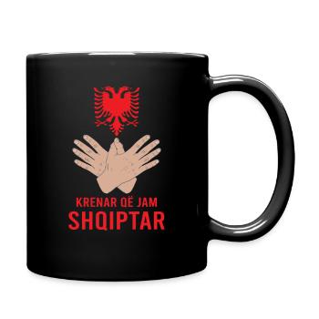 Albanien Kosovo Adler Albanische Flagge - Tasse einfarbig - Schwarz - Rechts