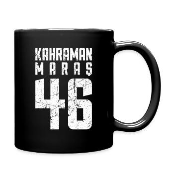 Maras 46 Türkei Turkiye Geschenk Urlaub TR Türk - Tasse einfarbig - Schwarz - Rechts