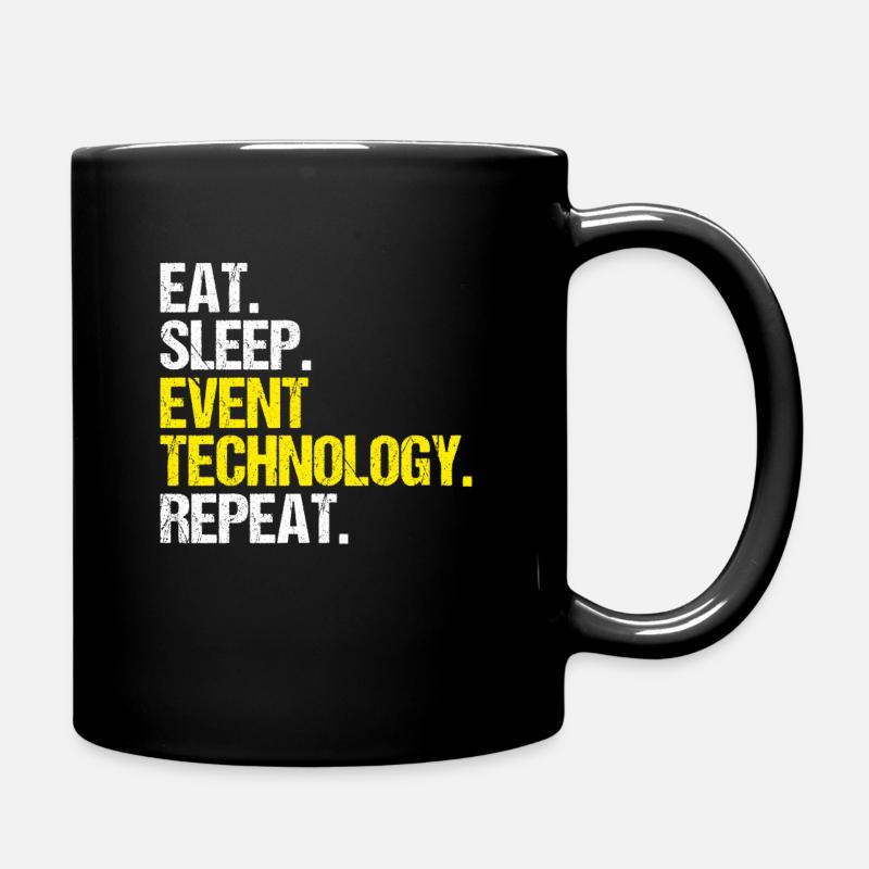Veranstaltungstechniker Event Technician - Tasse einfarbig - Schwarz