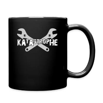 Katastrophe Spruch Werkzeug Mechaniker - Tasse einfarbig - Schwarz - Rechts