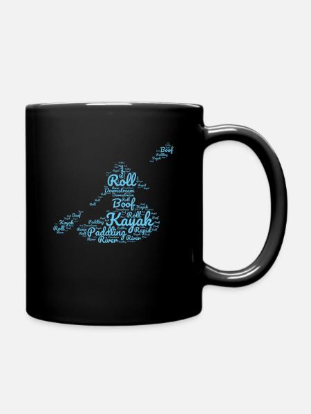 Kayak Kayakiste Pagayeur - Mug uni - noir