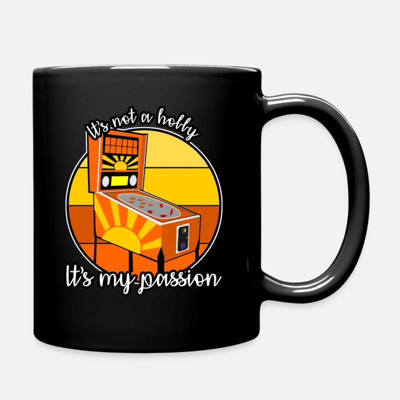 Flipper Rétro Flipper Machine Pinball - Mug uni - noir