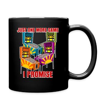 Pinball Pinball Machine Joke with Pinball Machine - Full Colour Mug - black - Right
