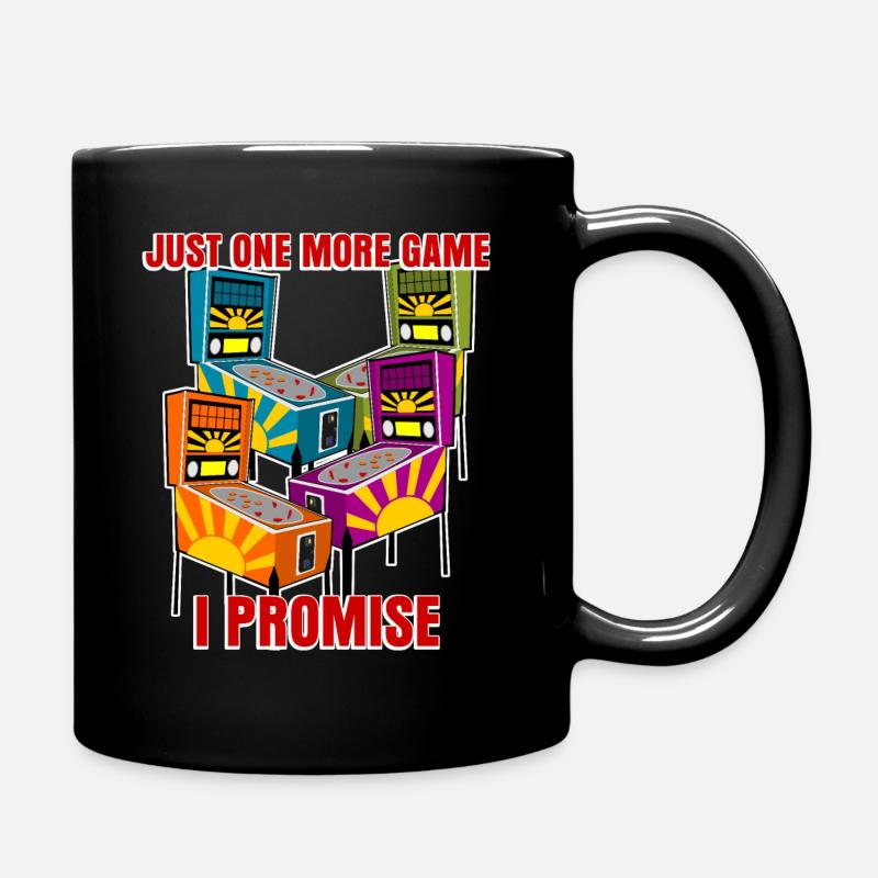 Pinball Flipperautomat Witz mit Flipper - Tasse einfarbig - Schwarz