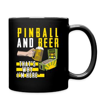Pinball Pinball Table Pinball Machine - Full Colour Mug - black - Right