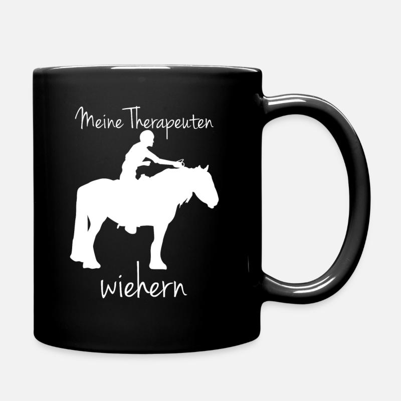 Irish Tinker Pferde Therapie Reiten - Tasse einfarbig - Schwarz