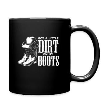 | de danse en ligne | de danseuse country J’ai un peu de saleté - Mug uni - noir - Droite