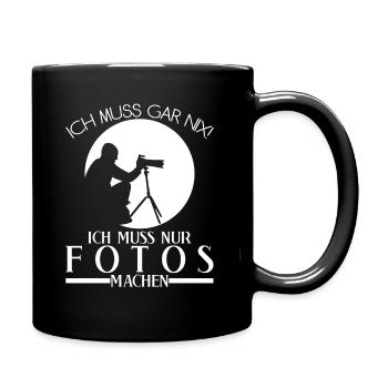 Fotograf Fotoapparat Kamera Fotografen - Tasse einfarbig - Schwarz - Rechts