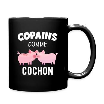Meilleur Pote pour toujours copains comme cochon - Mug uni - noir - Droite
