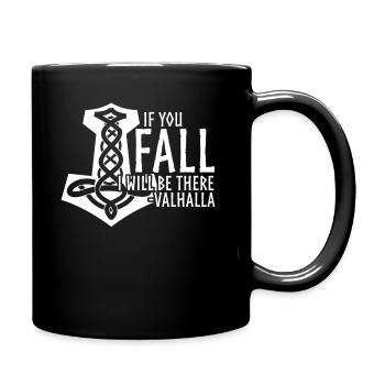 Vegvisir Odhin Valhalla Joke Viking - Full Colour Mug - black - Right