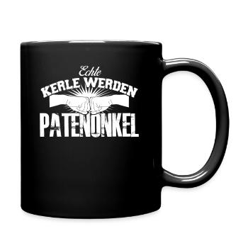 Patenonkel Pate Taufpate Spruch Onkel - Tasse einfarbig - Schwarz - Rechts