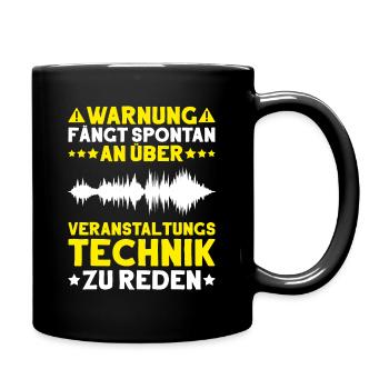 Veranstaltungstechniker Event Technician - Tasse einfarbig - Schwarz - Rechts