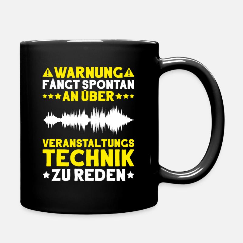 Veranstaltungstechniker Event Technician - Tasse einfarbig - Schwarz