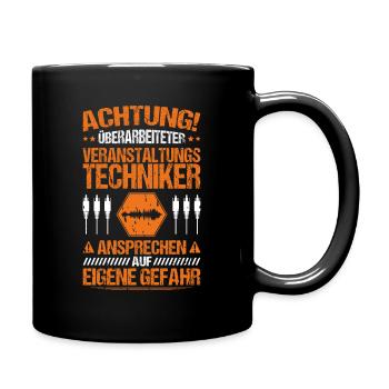 Veranstaltungstechniker Event Technician - Tasse einfarbig - Schwarz - Rechts