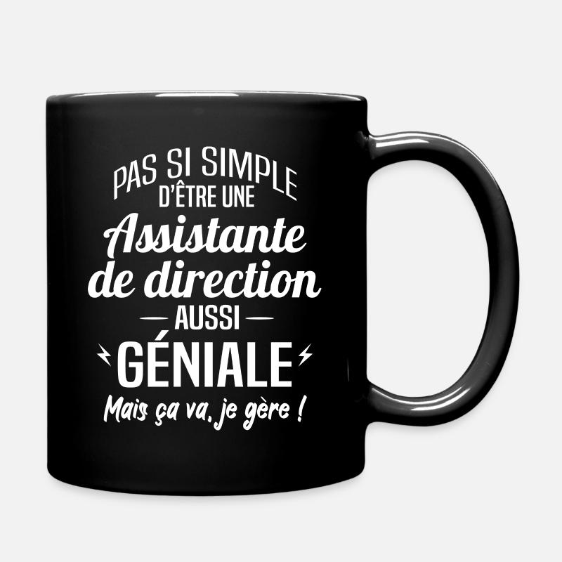 Assistante de direction - Mug uni - noir