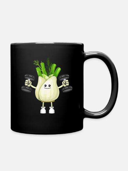 Vegan Vegan Bodybuilding Fenouil - Mug uni - noir