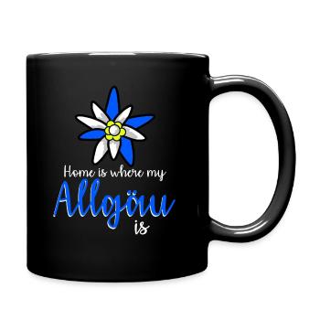 Allgäu Flower Allgäuer - Full Colour Mug - black - Right